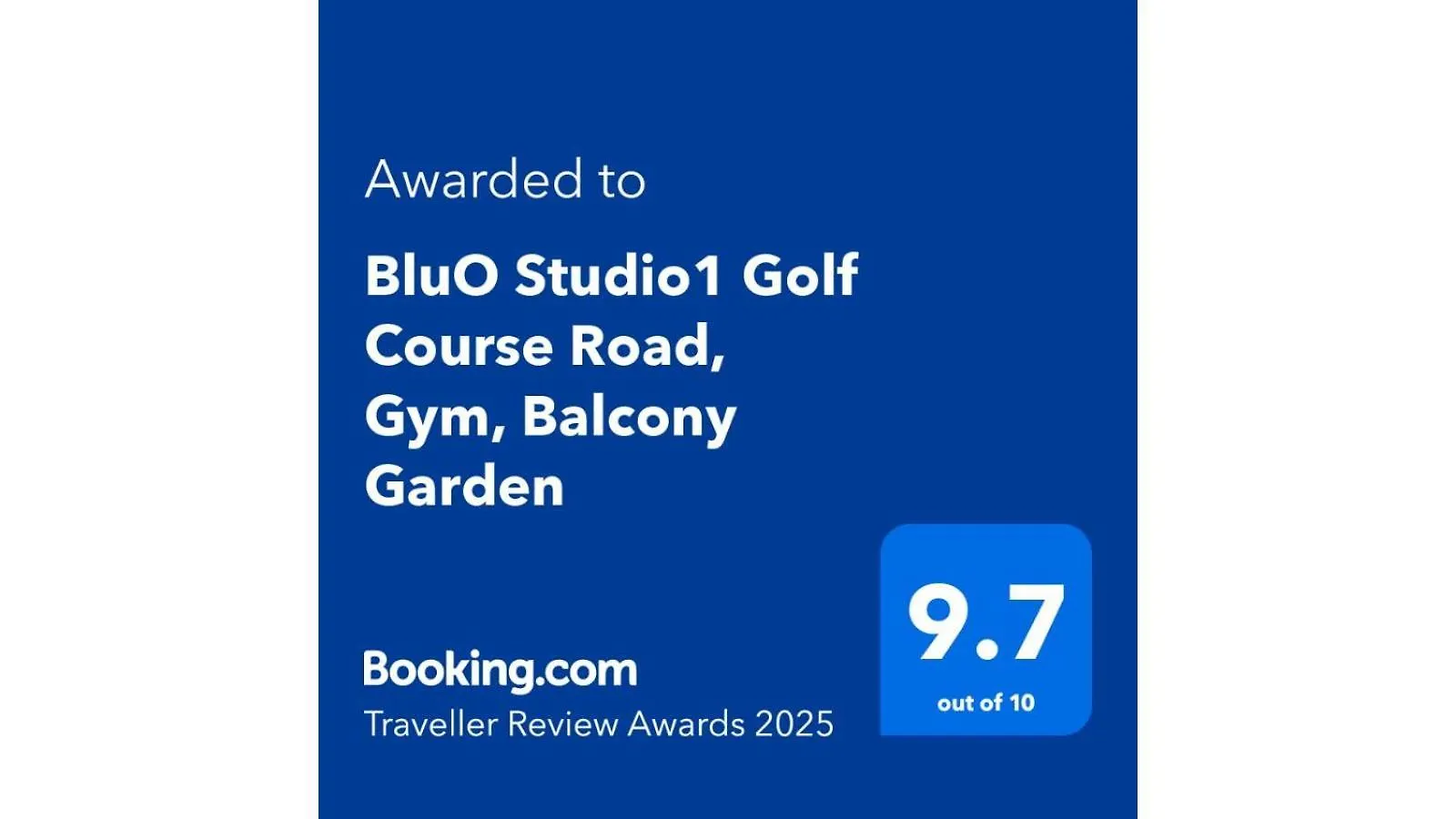 Bluo Studio1 Golf Course Road, Gym, Balcony Garden Gurgaon Appartamento